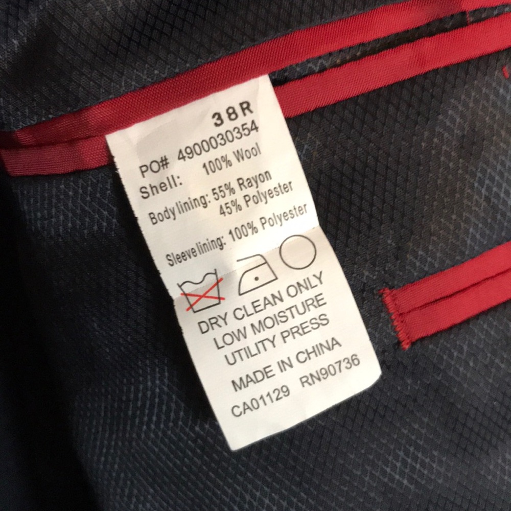 Alfani Men’s Suit 38 R (32x32 pant) - Picture 3 of 4